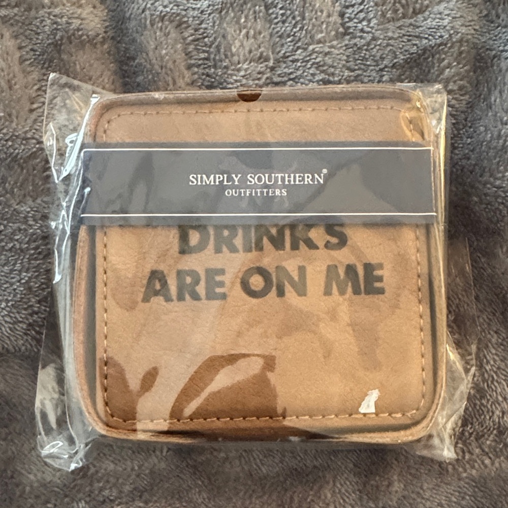 Simply Southern Brown 7 pc Coaster Set